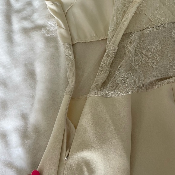 Maje Riratoire Ivory Lace Detail mini dress - Picture 11 of 13